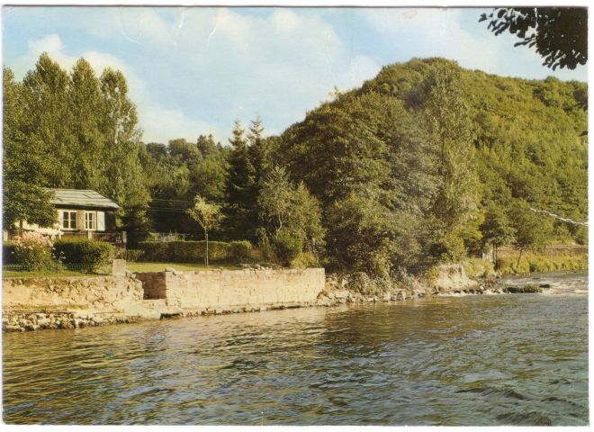 108 : COMBLAIN-LA-TOUR – Carte postale : L’Ourthe, au lieu dit « le Tourniquet ».