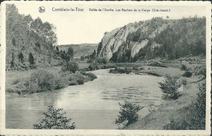 109 : COMBLAIN-LA-TOUR – Carte postale : L’Ourthe, au lieu dit « le Tourniquet ».