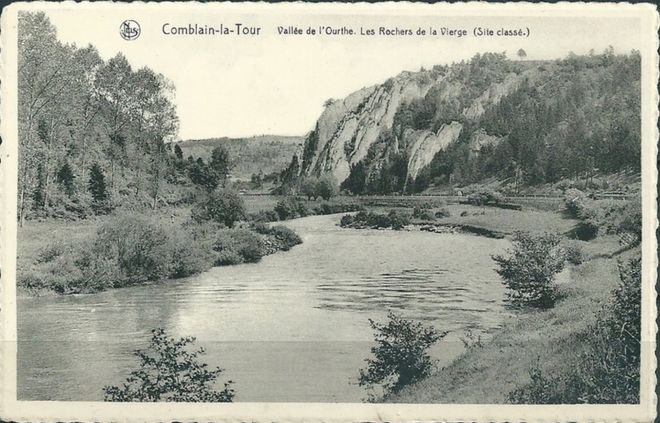 109 : COMBLAIN-LA-TOUR – Carte postale : L’Ourthe, au lieu dit « le Tourniquet ».