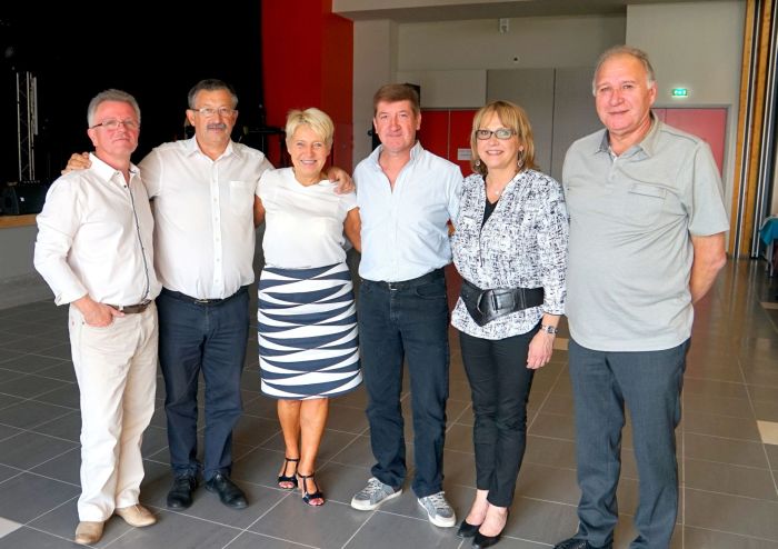 0153_2015 ESCAUTPONT : Bal Kubiak : Casimir Nowicki ; Raymond Mielcarek ; Anne-Marie Gilson ; Michel Pietka ; Betty Nowicki ; Jozek Nowicki 