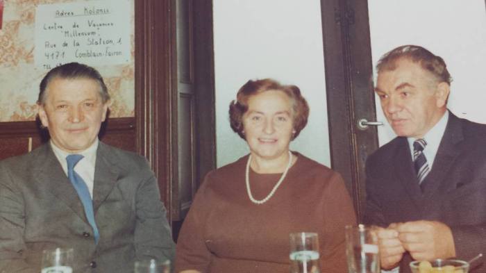 0181 : COMBLAIN-LA-TOUR : Mr Joseph Rzemieniewski ; Mme Koldziejka ( grand-mère Béatrice et Fabienne Laffut ) ; Mr Wochen ( père d’Hélèna, de Christiane ). 